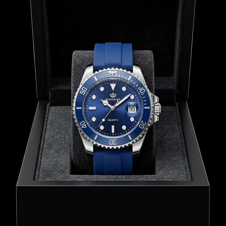 Rolex submariner with rubber strap