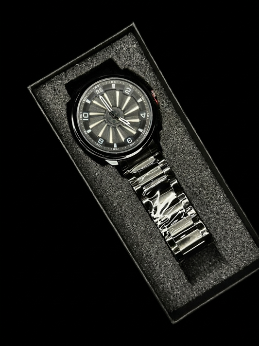 Stainless Steel Spinning Watch
